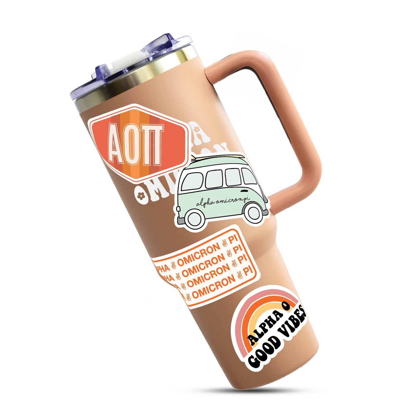 Alpha Omicron Pi <br> Retro Sticker Sheet