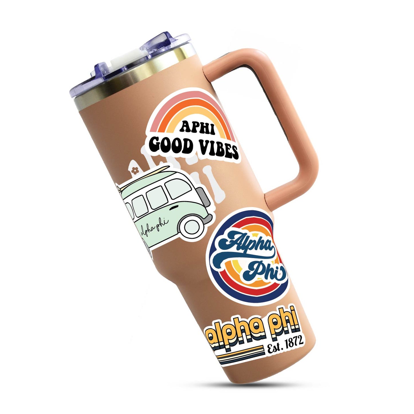 Alpha Phi <br> Retro Sticker Sheet