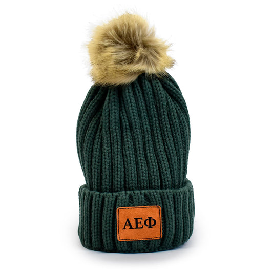 Alpha Epsilon Phi Pom Pom Beanie Hat