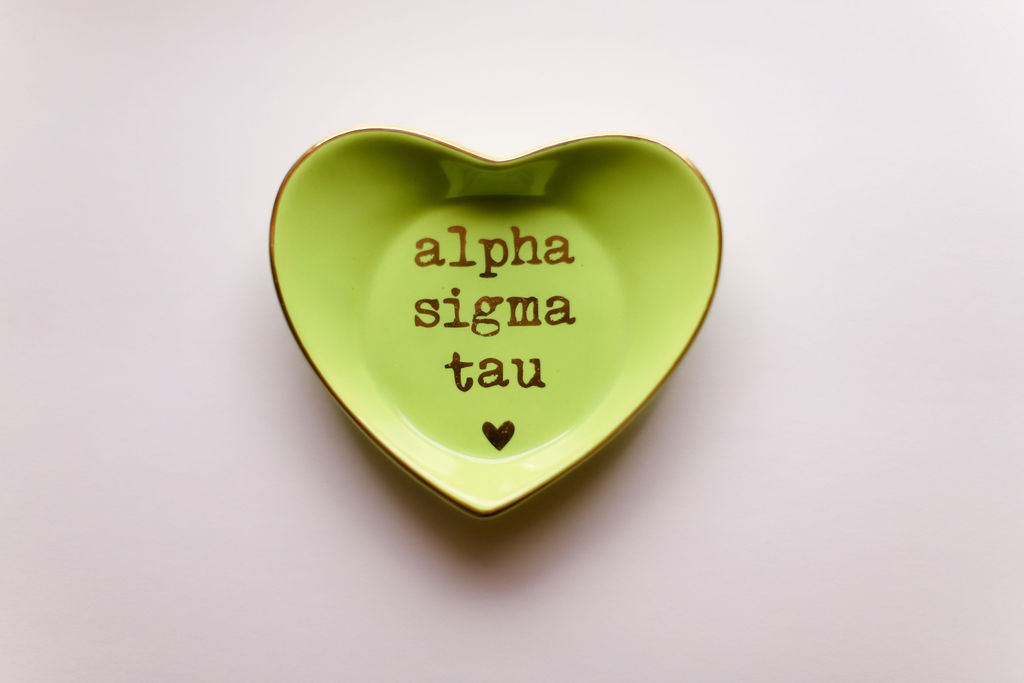Sorority Shop Ceramic Ring Dish - Heart Shaped
