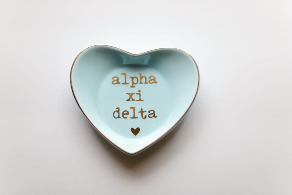 Sorority Shop Ceramic Ring Dish - Heart Shaped