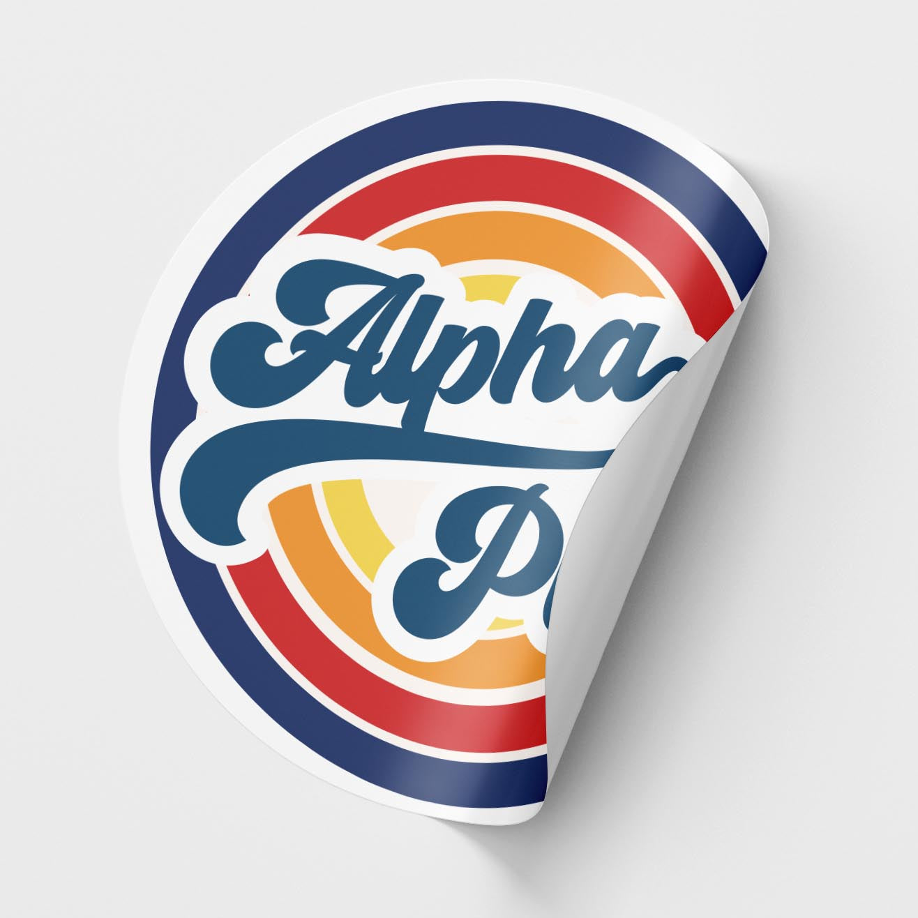 Alpha Phi <br> Retro Sticker Sheet