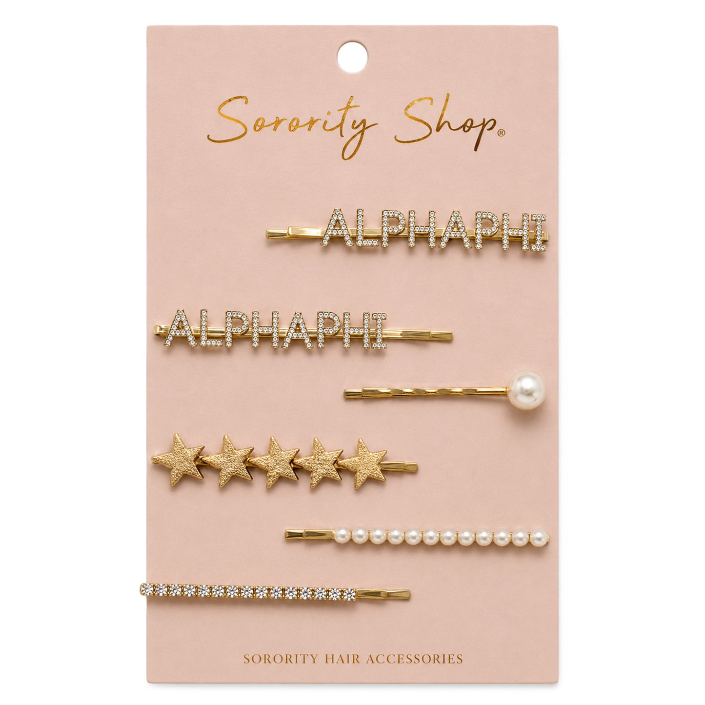Alpha Phi Sorority Hair Clips