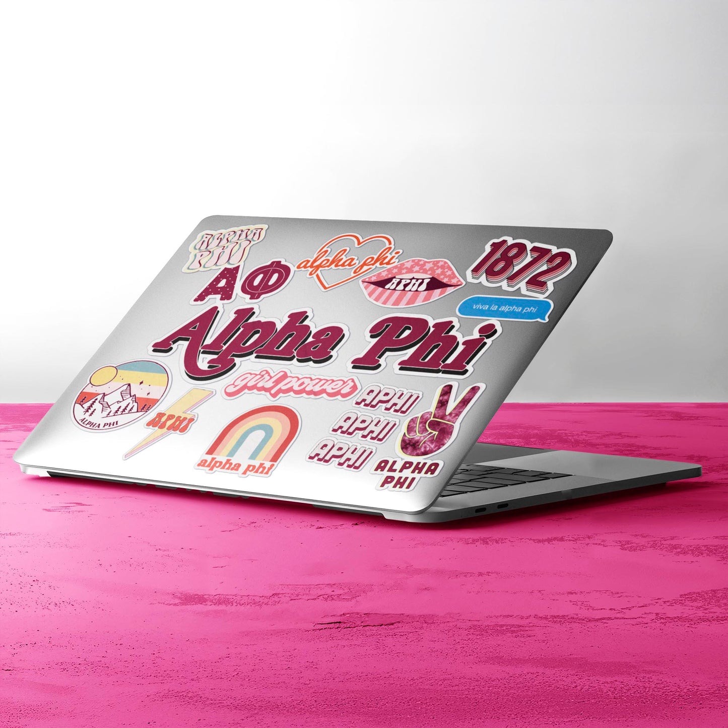 Alpha Phi Girl Power Sticker Sheet
