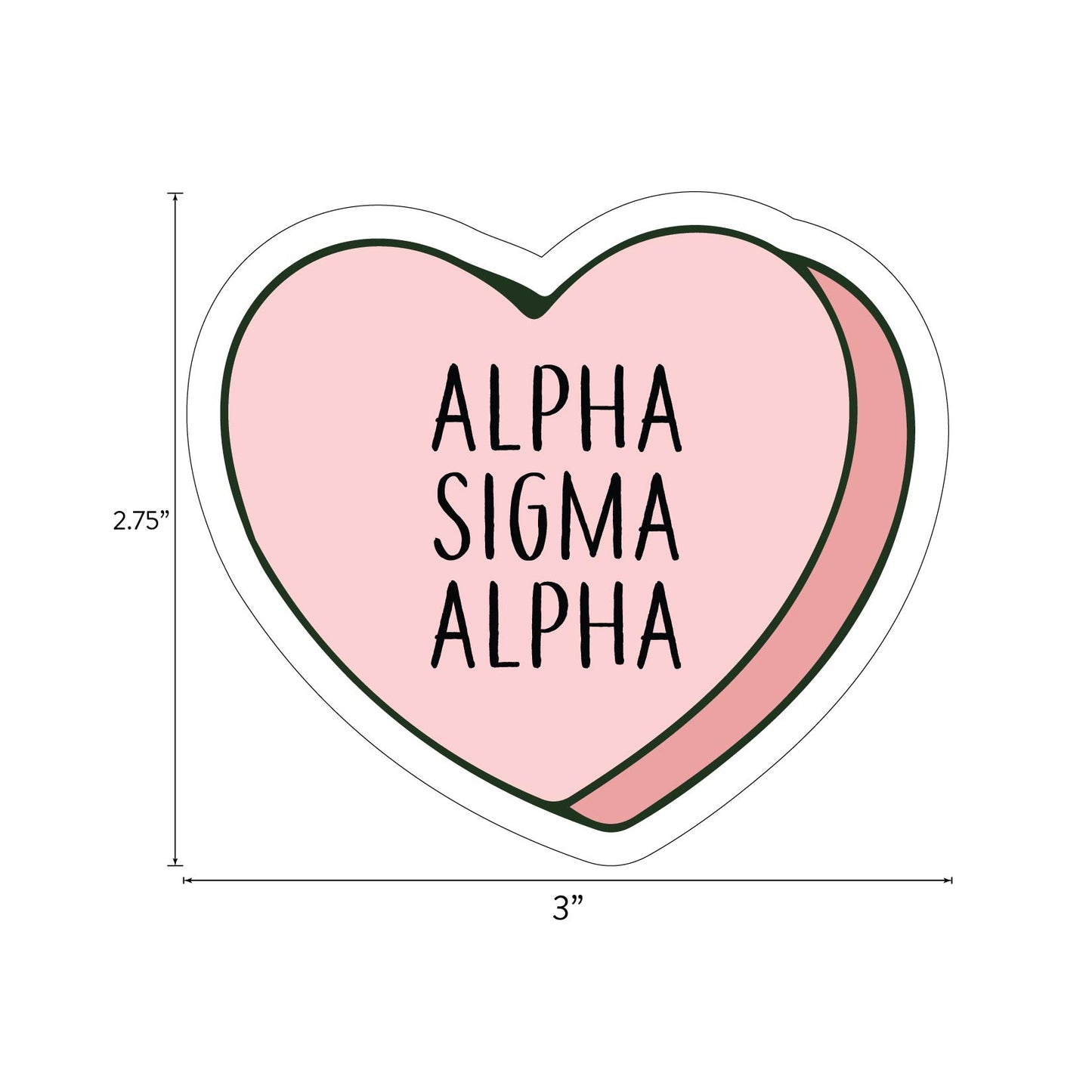 Alpha Sigma Alpha- Sticker Sheet- Love Theme