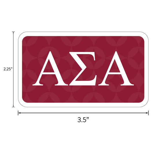Alpha Sigma Alpha Sorority Sticker Sheet- Brand Focus