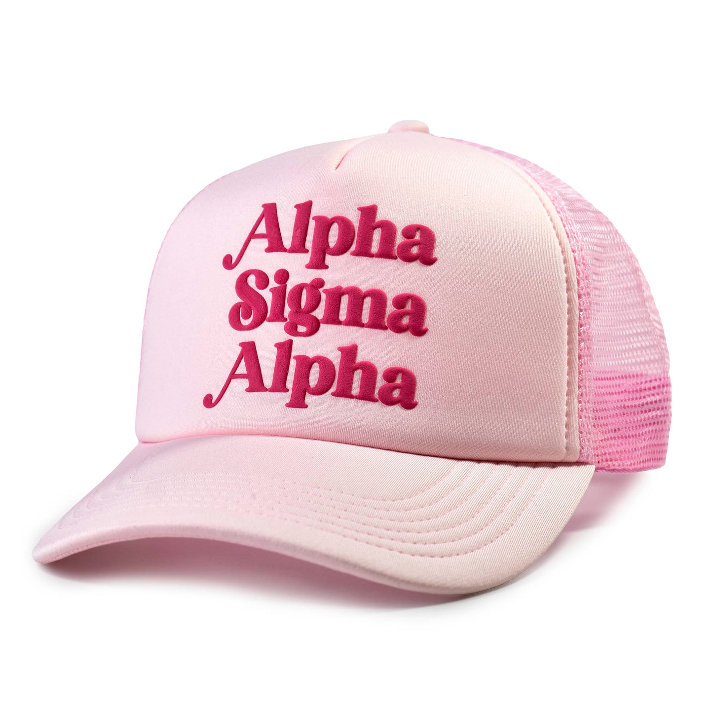Alpha Sigma Alpha Baseball Cap, Mesh Trucker-Style Hat