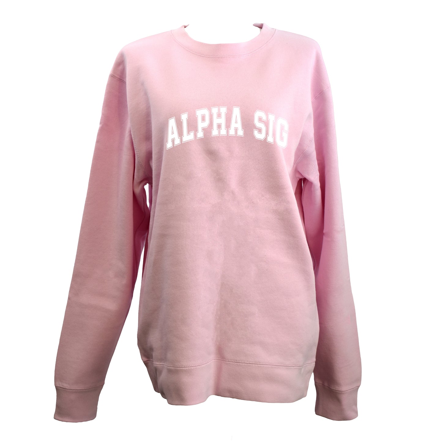 Alpha Sigma Alpha Sweatshirt- Crewneck Varsity Letters Design