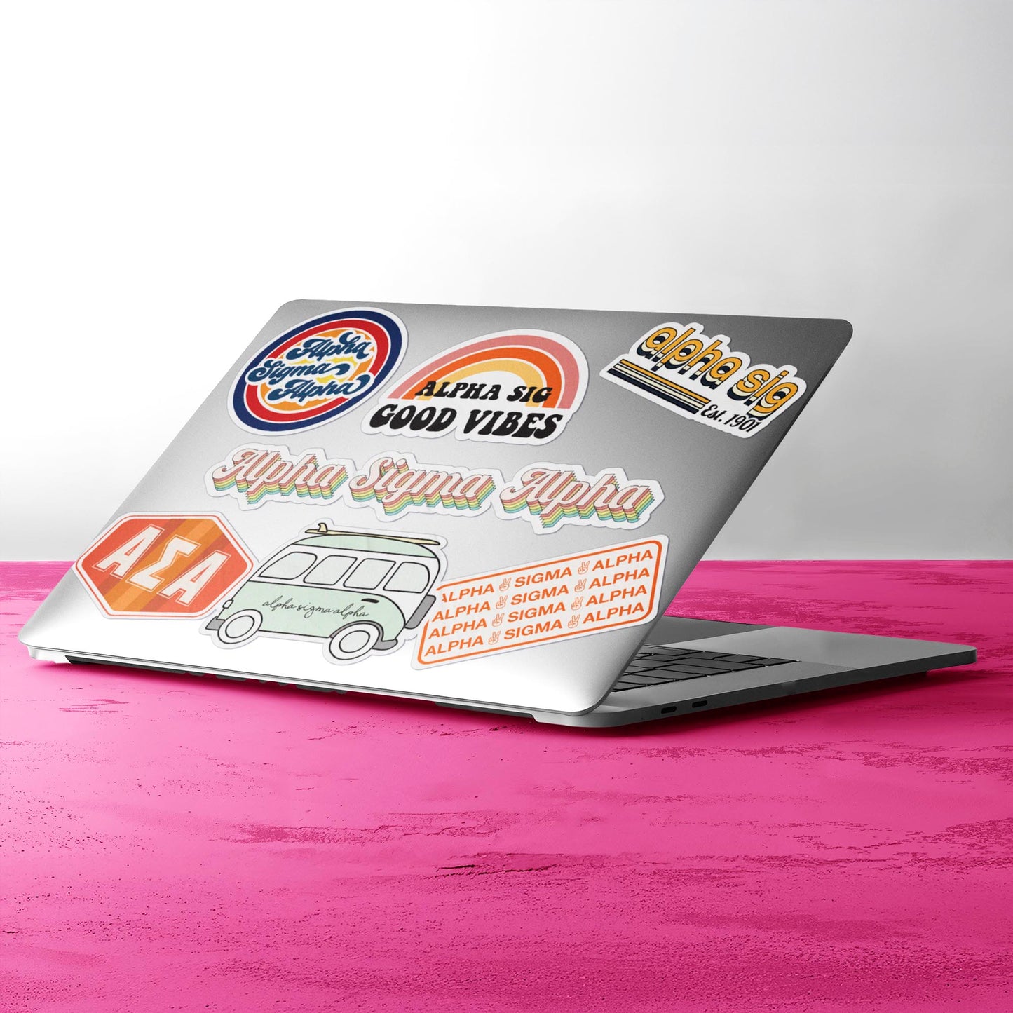 Alpha Sigma Alpha <br> Retro Sticker Sheet
