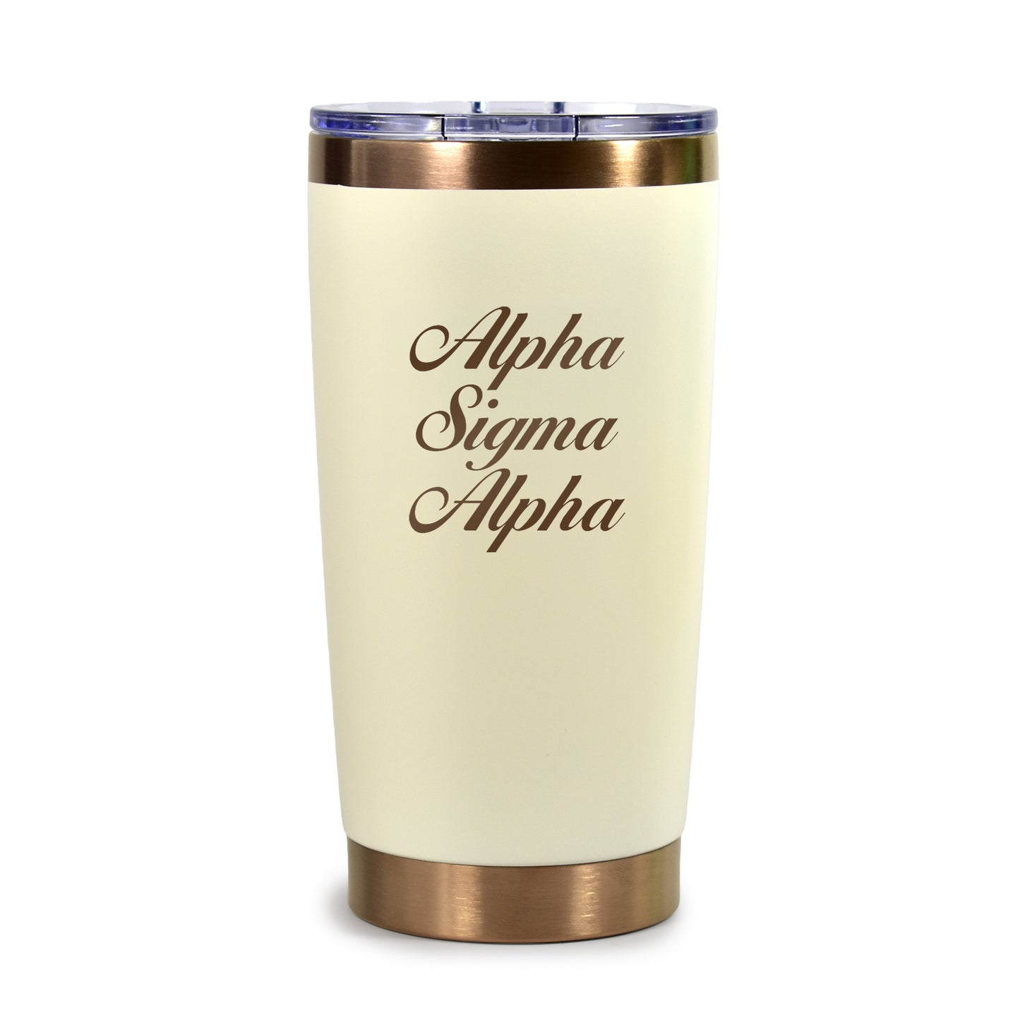 Alpha Sigma Alpha 20 oz. Insulated Tumbler with Sorority Name