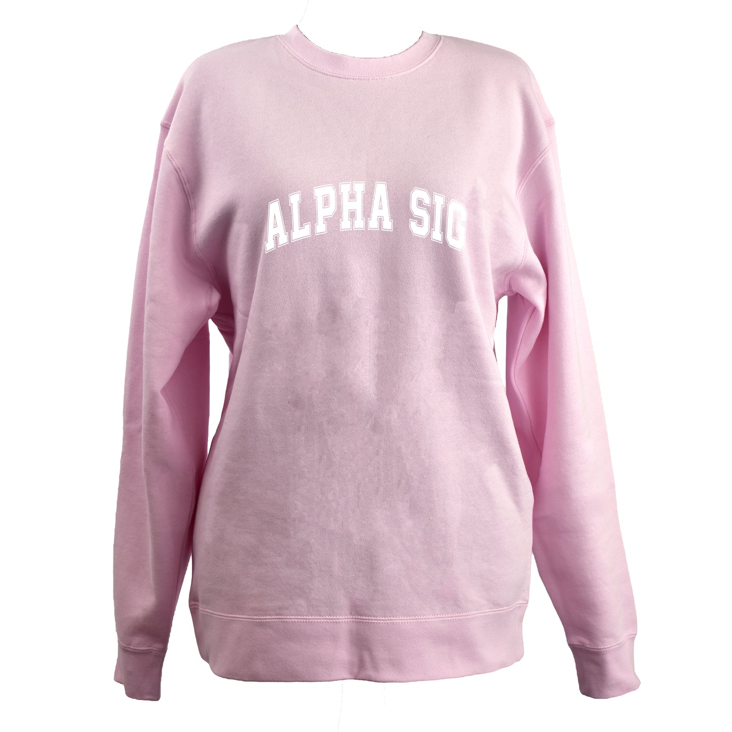 Alpha Sigma Alpha Sweatshirt- Crewneck Varsity Letters Design