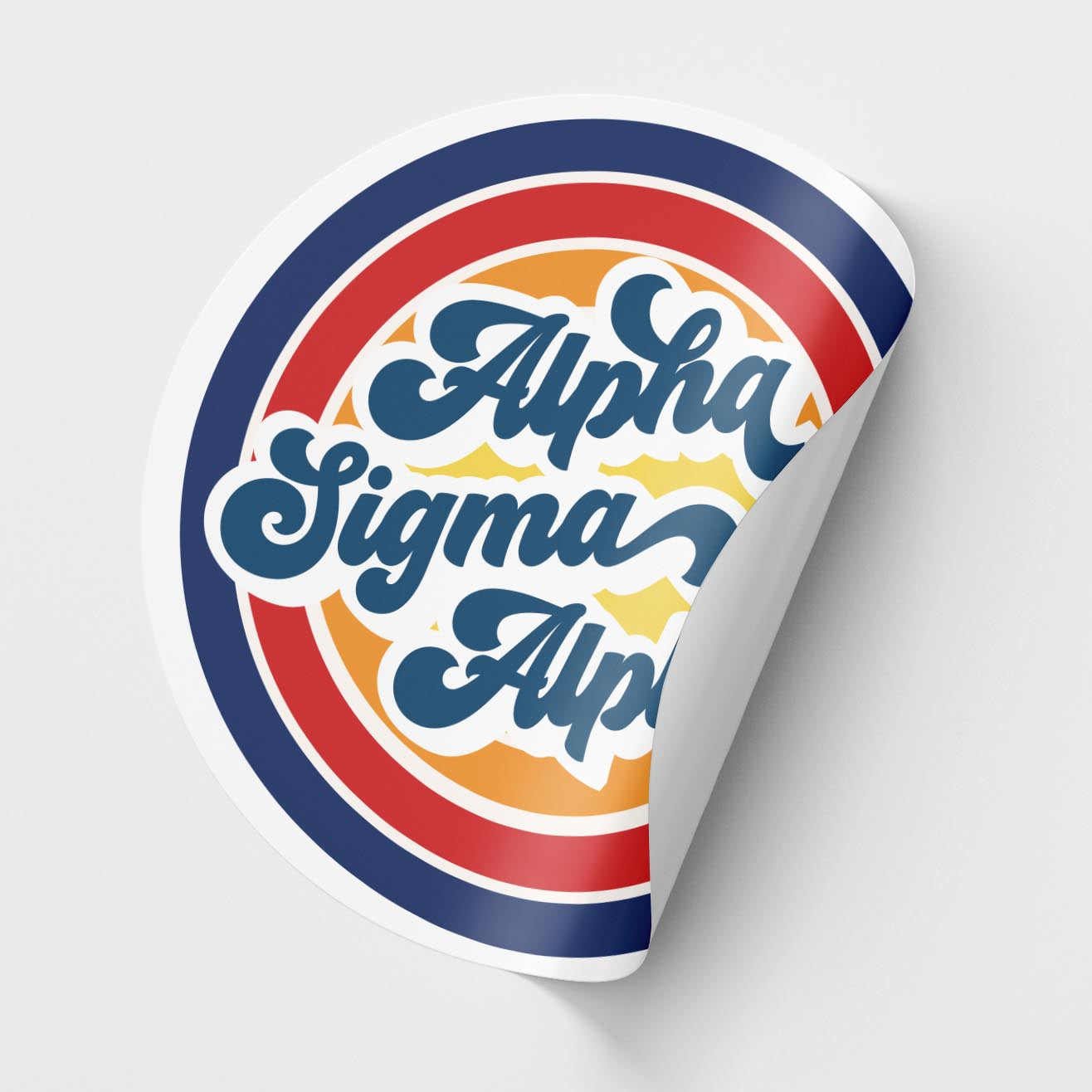 Alpha Sigma Alpha <br> Retro Sticker Sheet