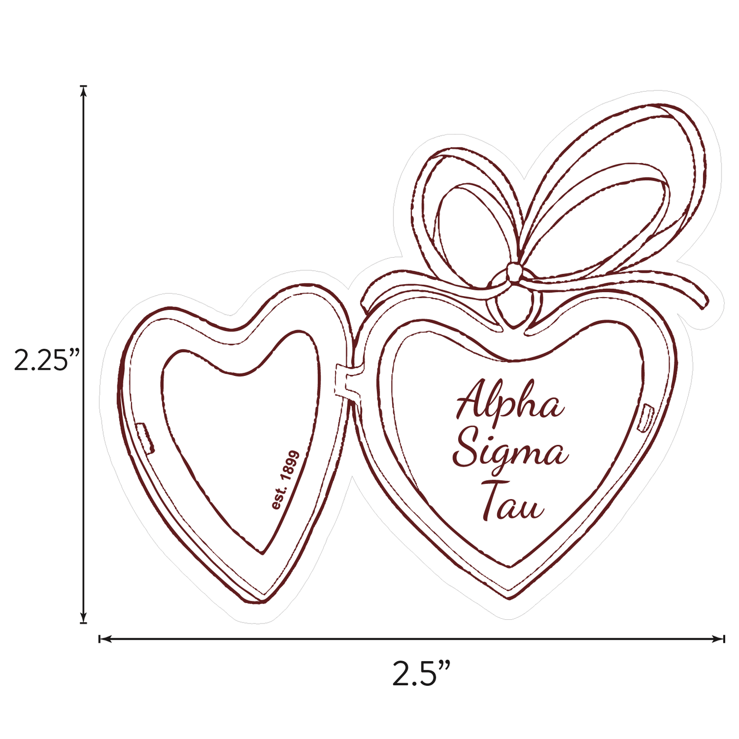 Alpha Sigma Tau Sticker Sheet- Teddy Bears and Sisterhood Love Theme