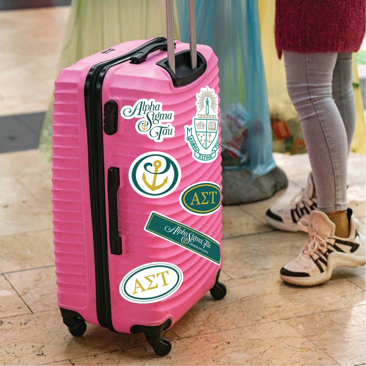 Alpha Sigma Tau Sorority Sticker Sheet- Brand Focus