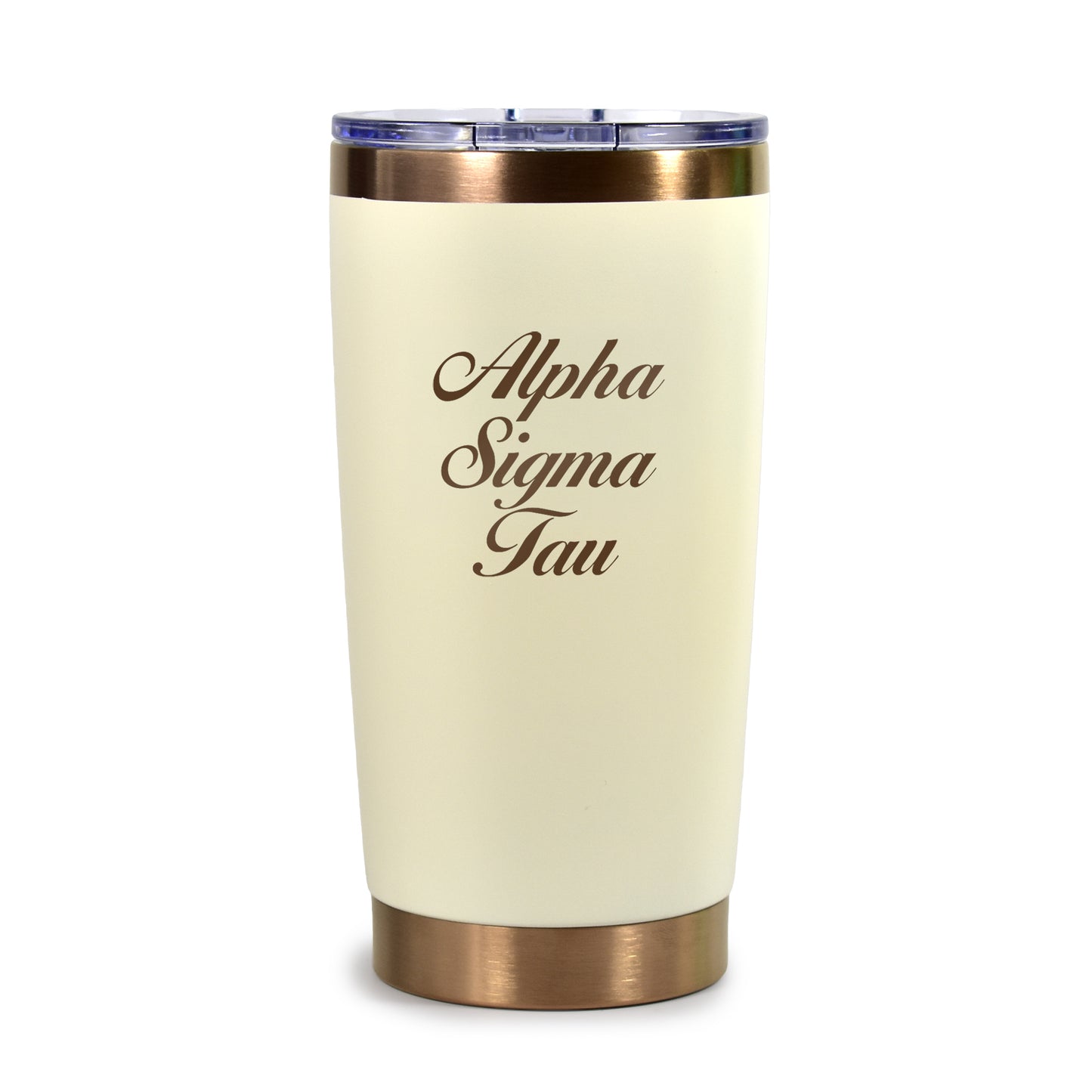 Alpha Sigma Tau 20 oz. Insulated Tumbler with Sorority Name