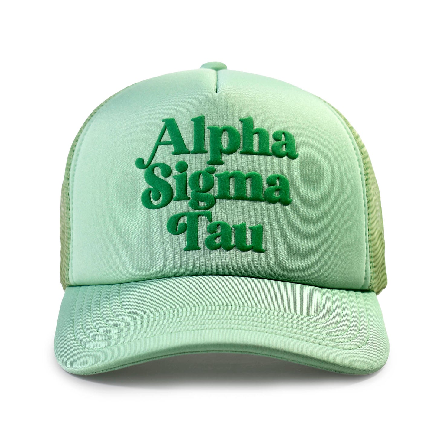 Alpha Sigma Tau Baseball Cap, Mesh Trucker-Style Hat