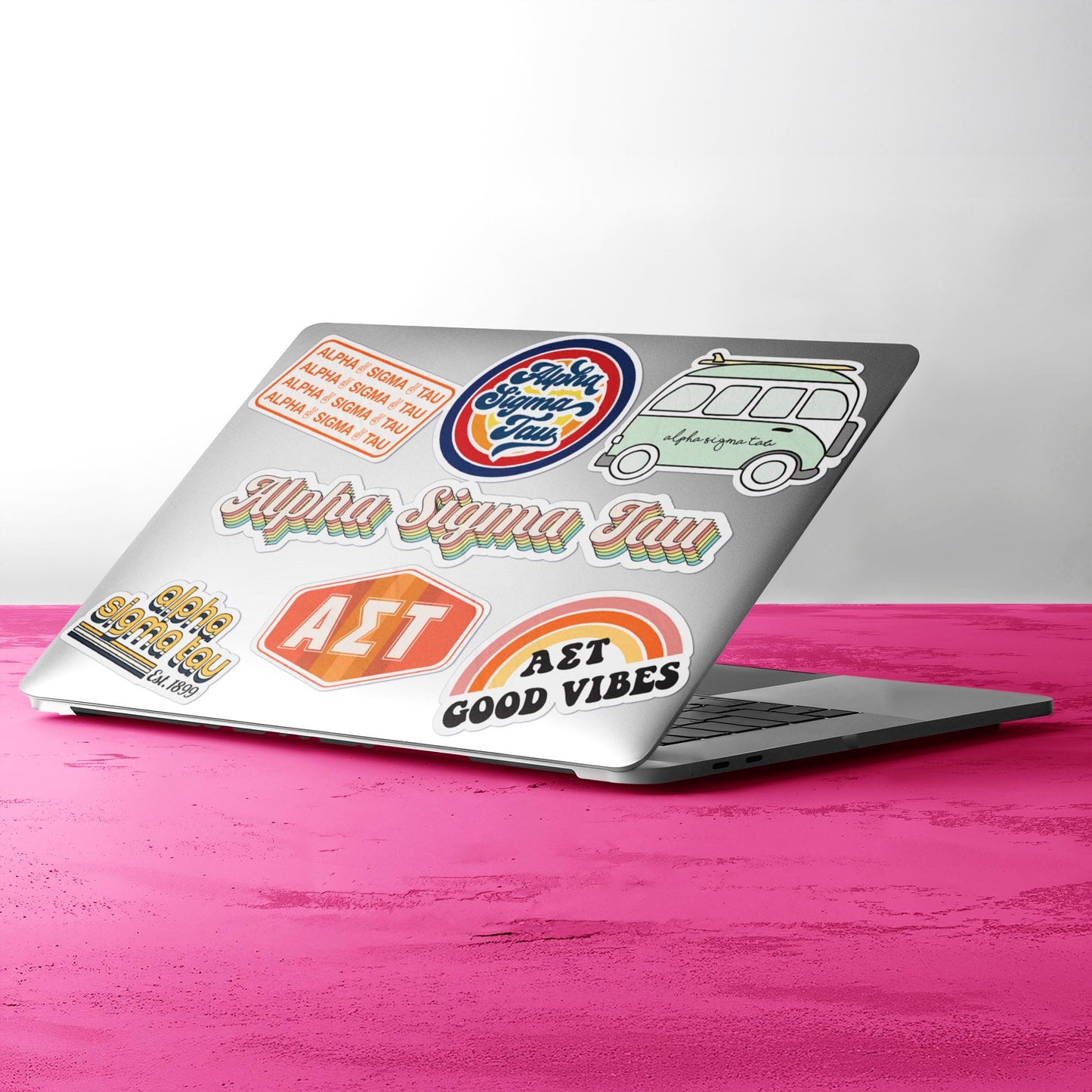 Alpha Sigma Tau <br> Retro Sticker Sheet