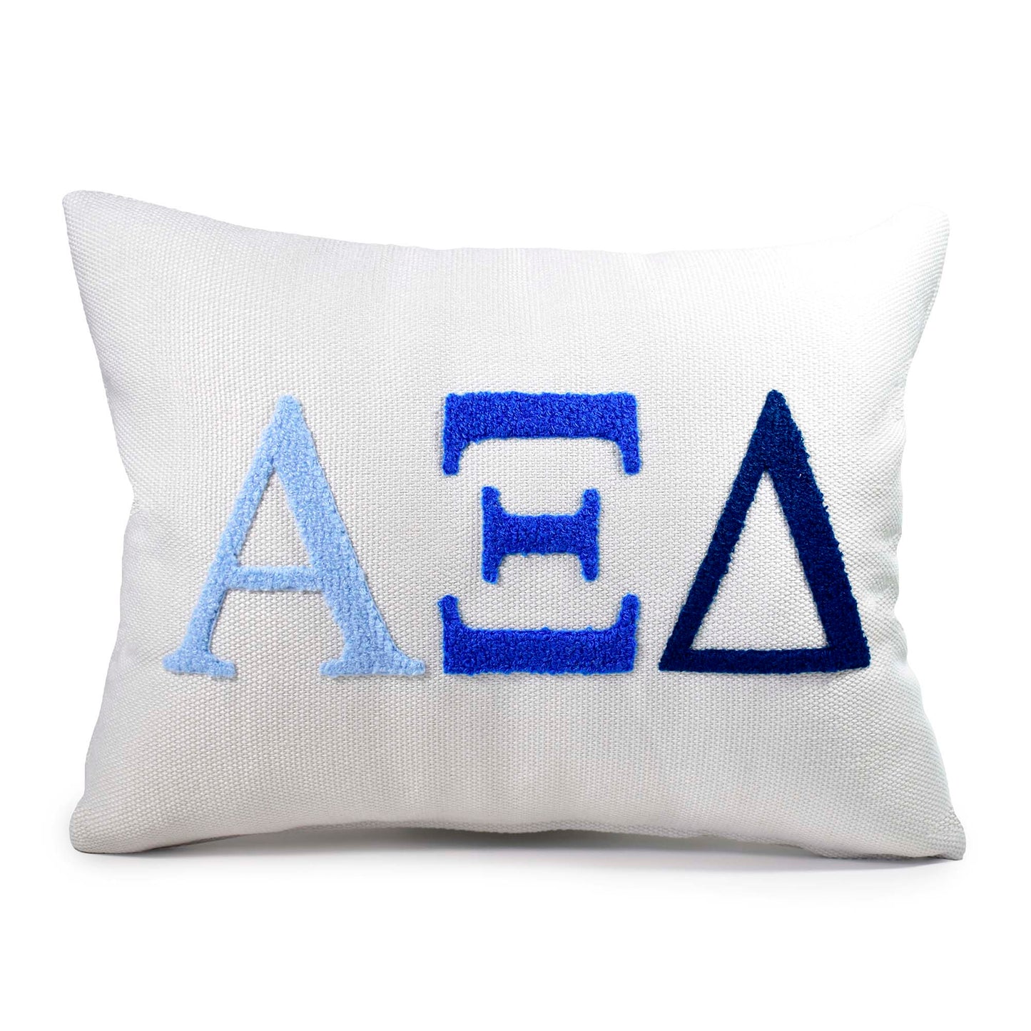 Alpha Xi Delta Pillow – Embroidered Plush Greek Letters Design
