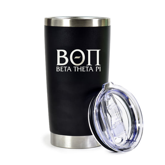 Beta Theta Pi 20 oz. Insulated Tumbler with Greek Letters