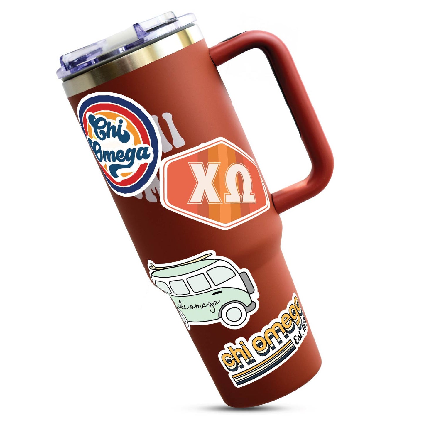 Chi Omega <br> Retro Sticker Sheet