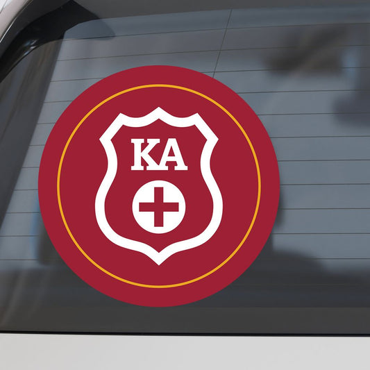 Kappa Alpha Fraternity Car Decal Sticker- Full Color Circle Logo