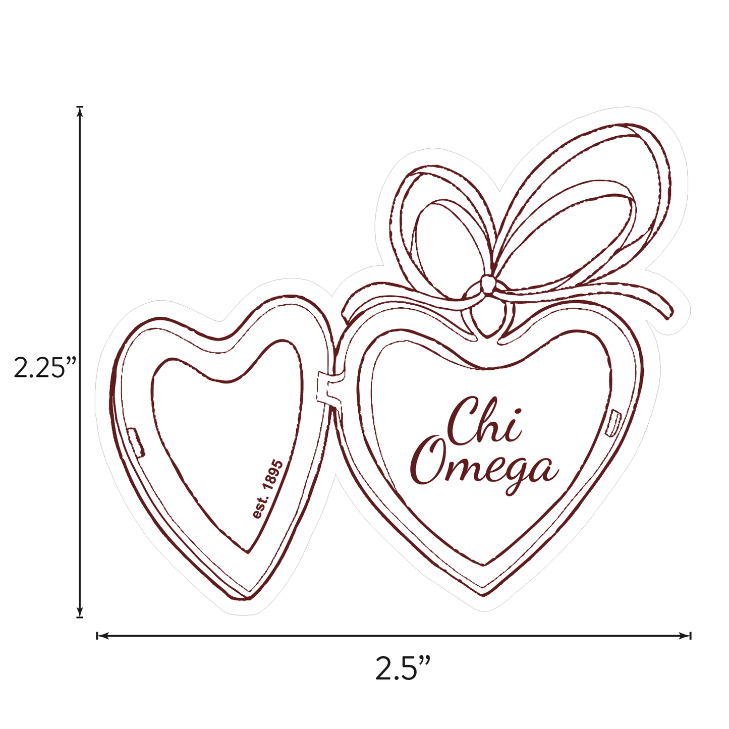 Chi Omega Sticker Sheet- Teddy Bears and Sisterhood Love Theme