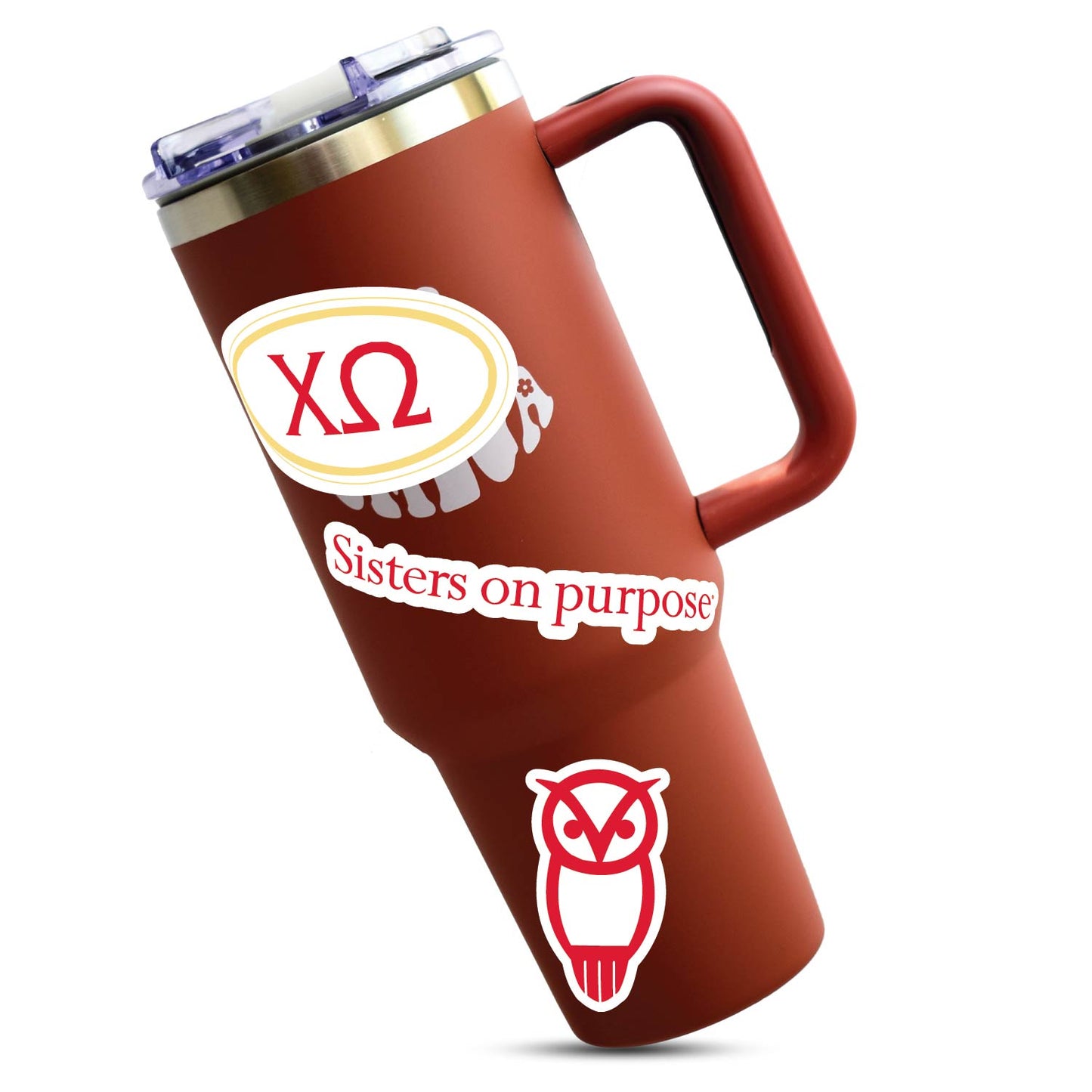 Chi Omega Sorority Sticker Sheet- Brand Focus