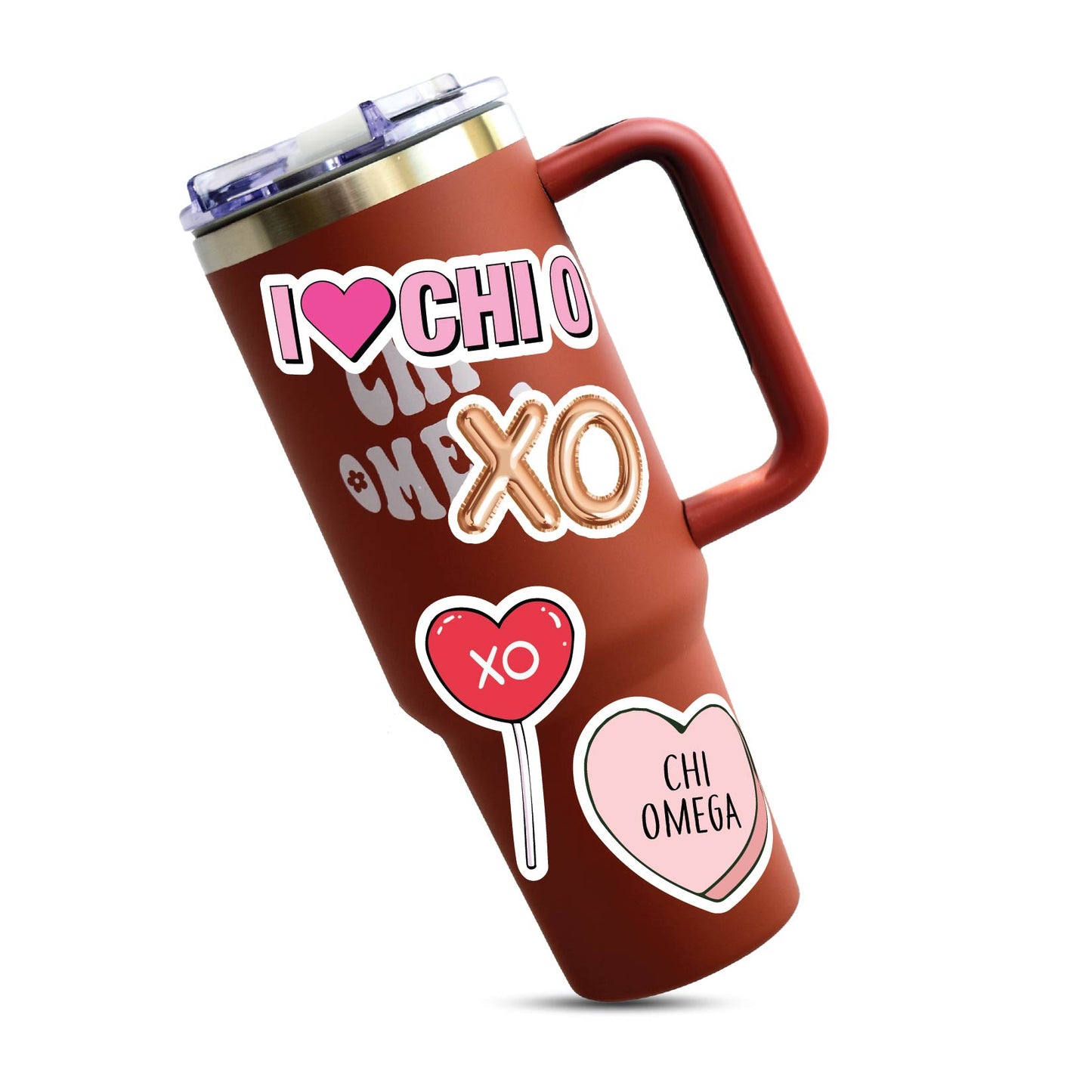Chi Omega- Sticker Sheet- Love Theme
