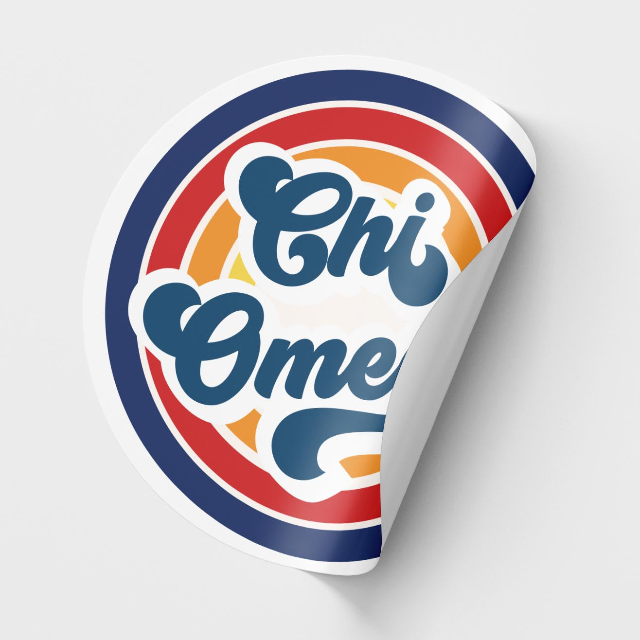 Chi Omega <br> Retro Sticker Sheet