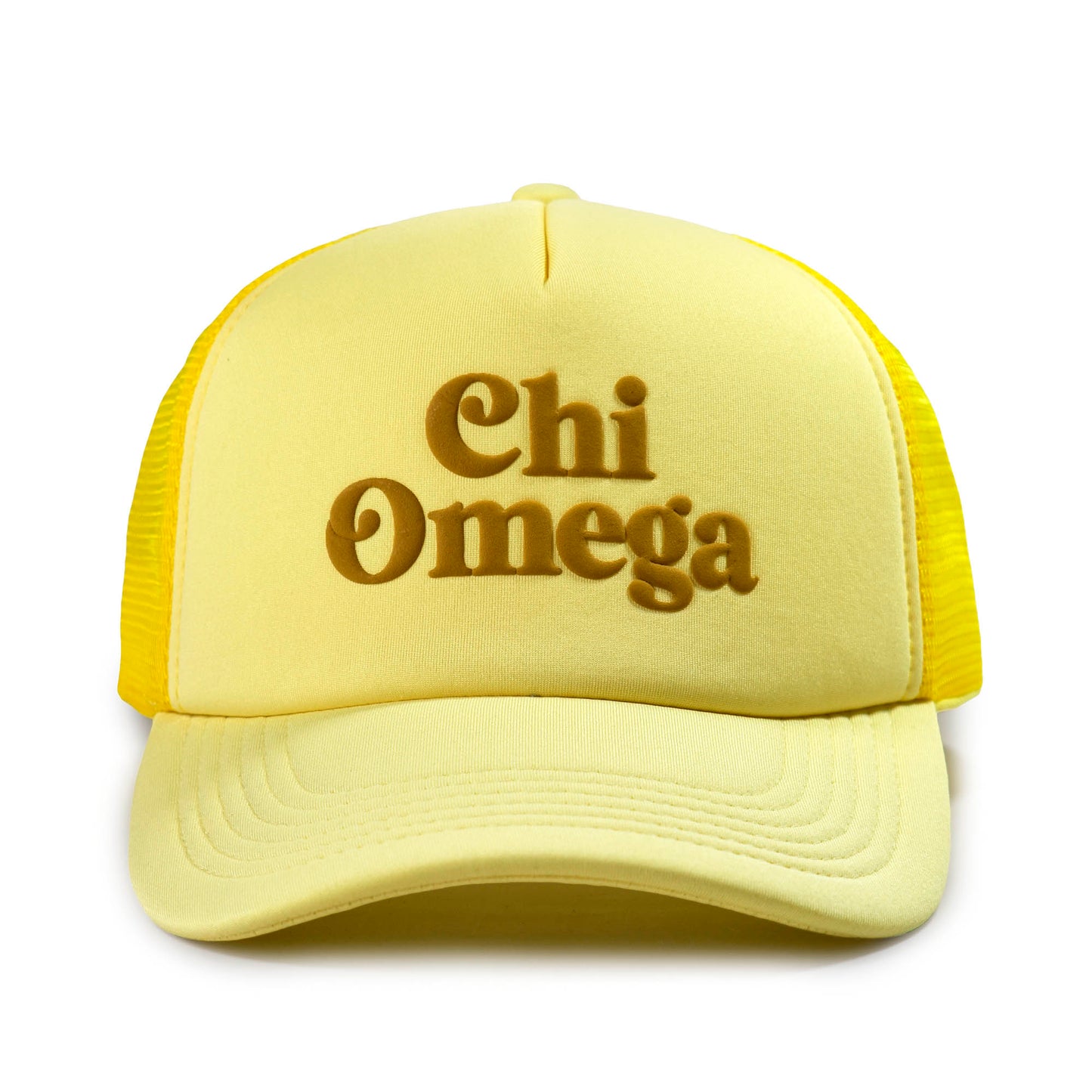 Chi Omega Baseball Cap, Mesh Trucker-Style Hat