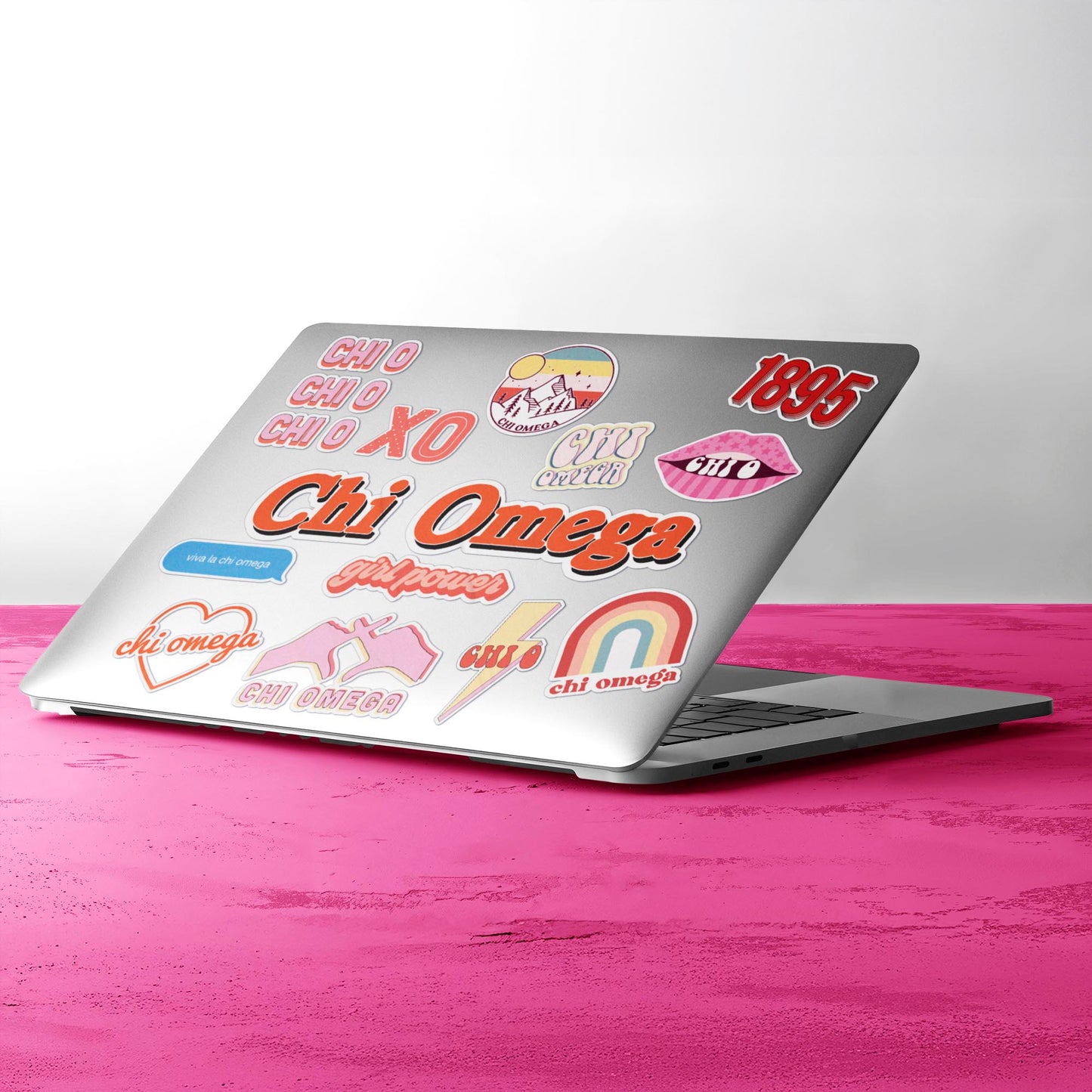 Chi Omega Girl Power Sticker Sheet