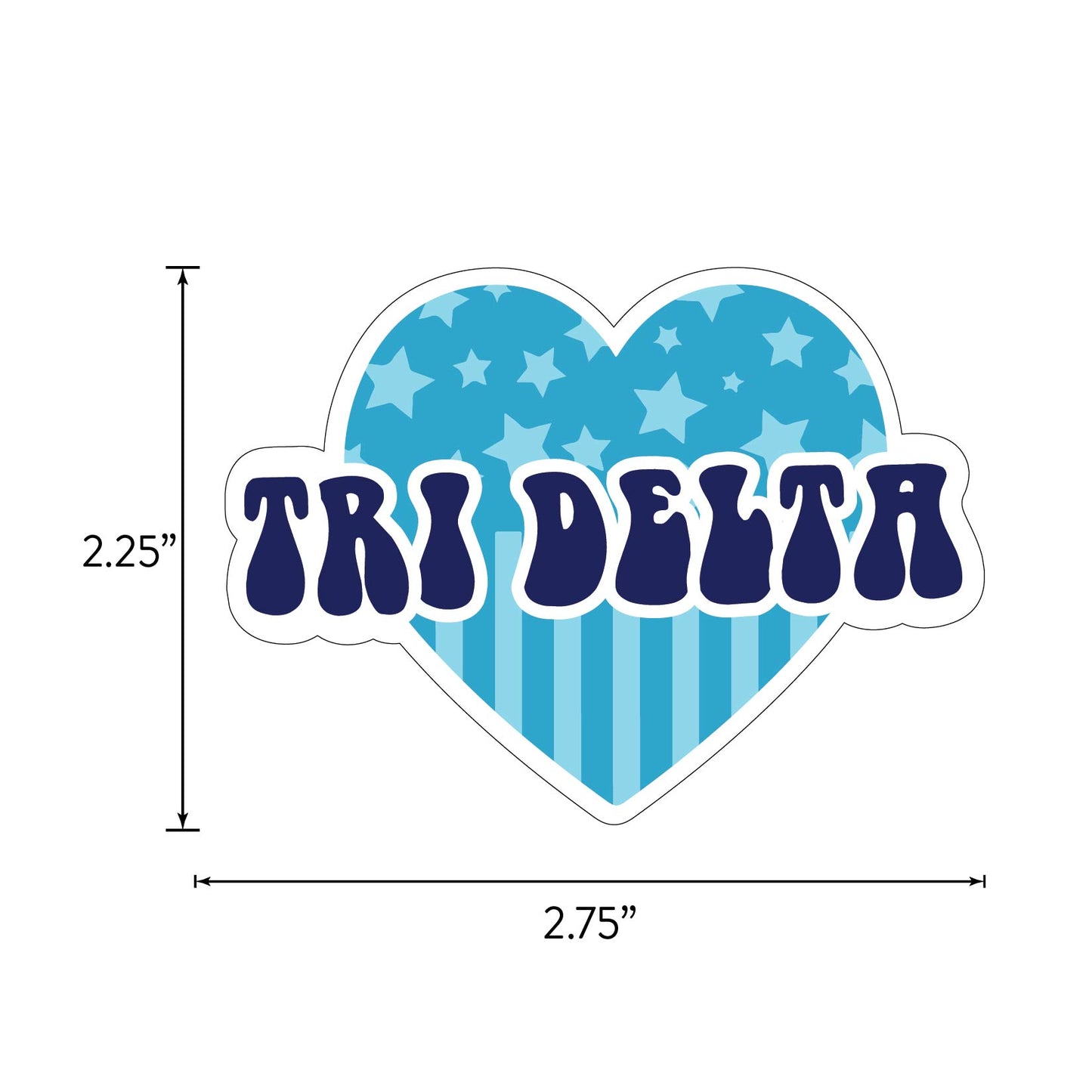 Delta Delta Delta Girl Power Sticker Sheet