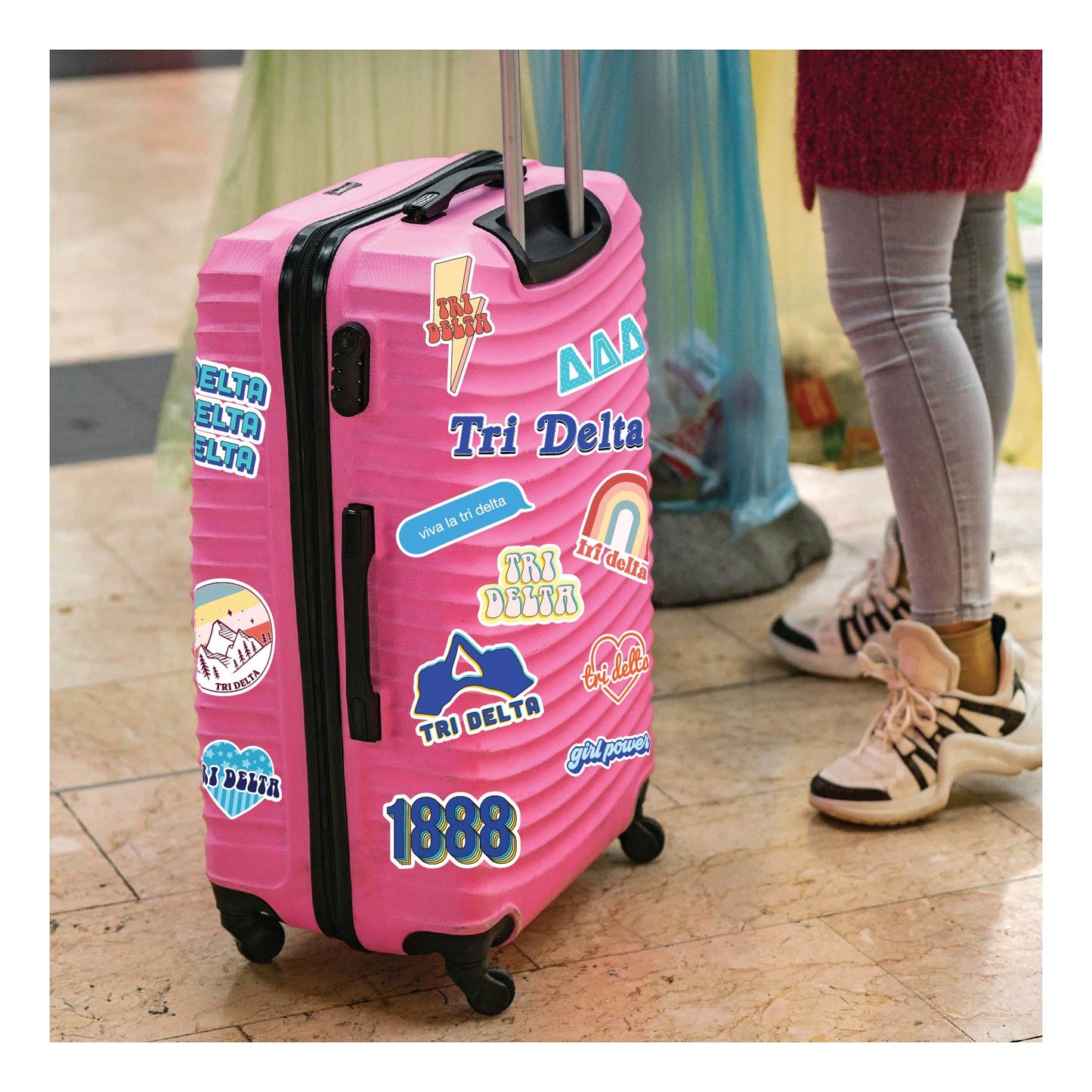 Delta Delta Delta Girl Power Sticker Sheet