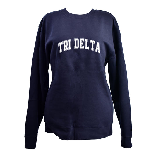 Delta Delta Delta Sweatshirt- Crewneck Varsity Letters Design