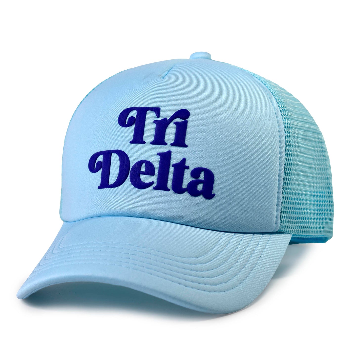 Delta Delta Delta Baseball Cap, Mesh Trucker-Style Hat