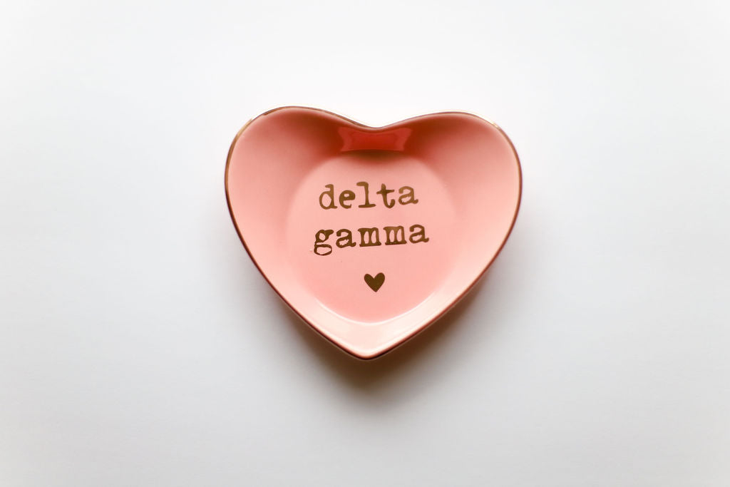 Sorority Shop Ceramic Ring Dish - Heart Shaped