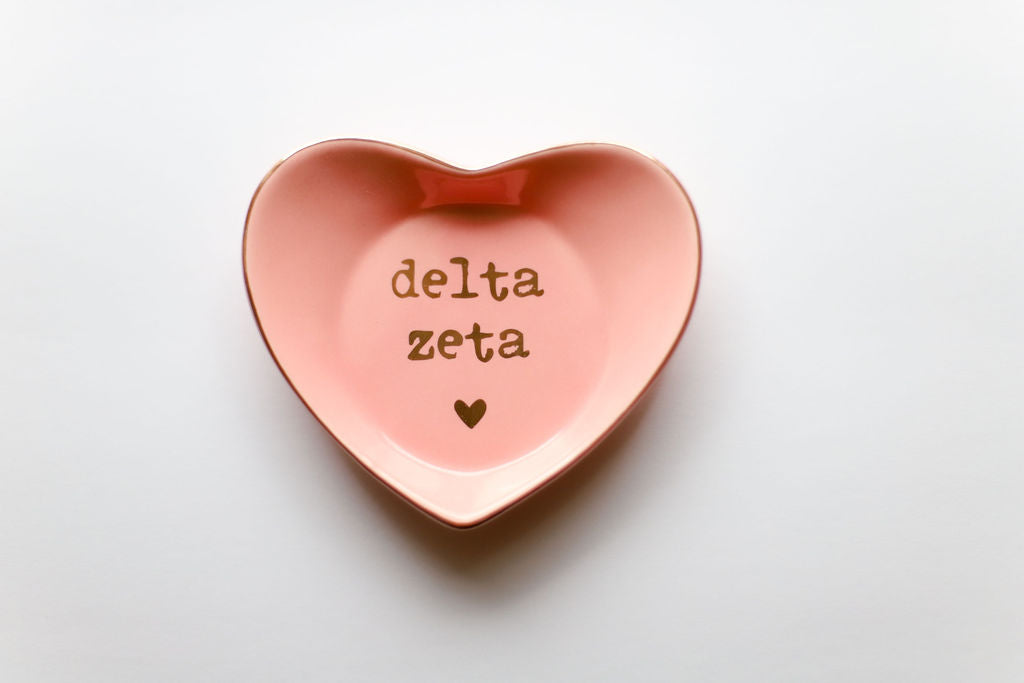 Sorority Shop Ceramic Ring Dish - Heart Shaped