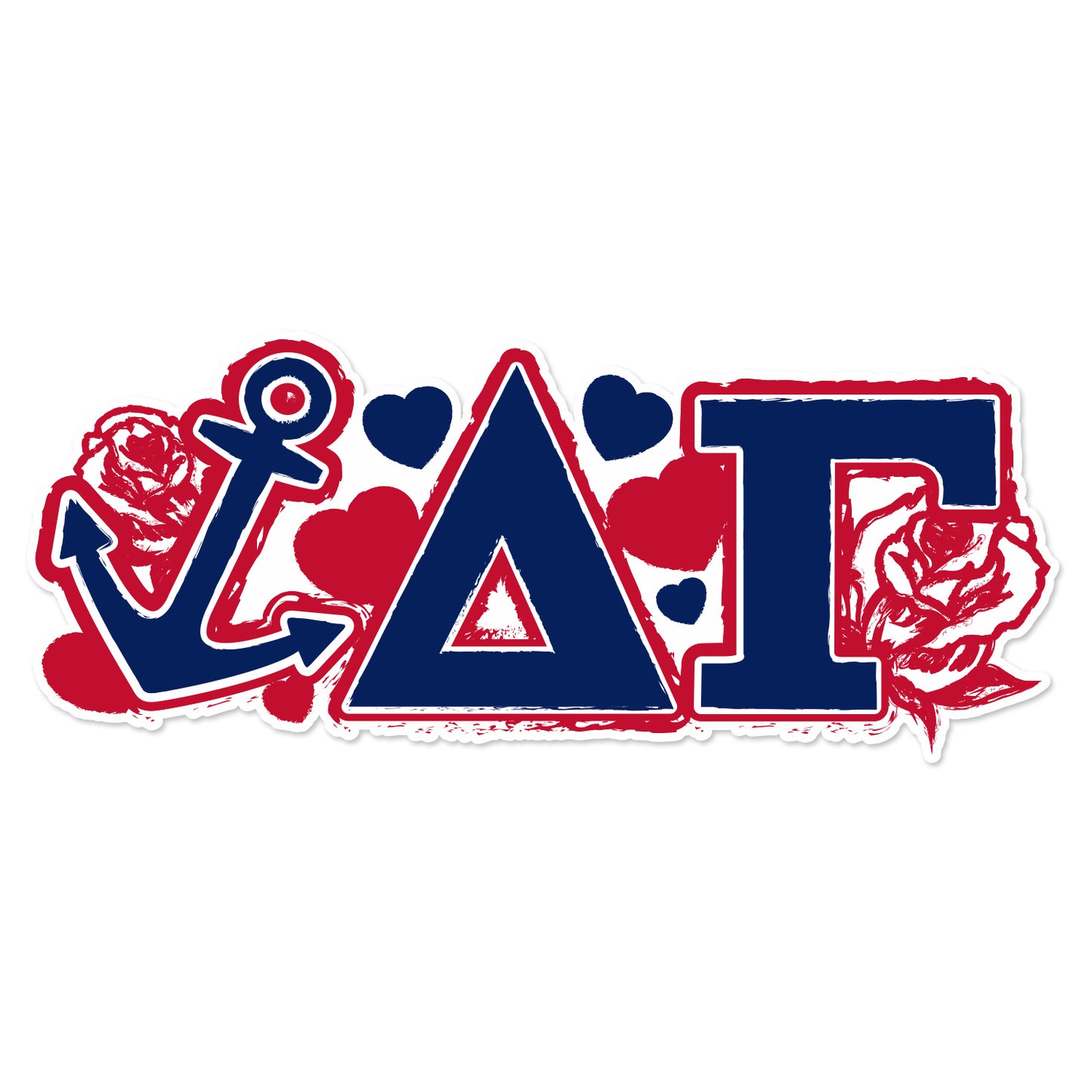 Delta Gamma Laptop Jumbo Sticker/Decal