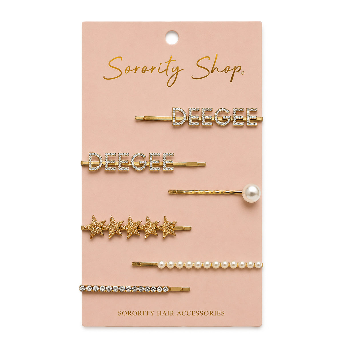 Delta Gamma Sorority Hair Clips