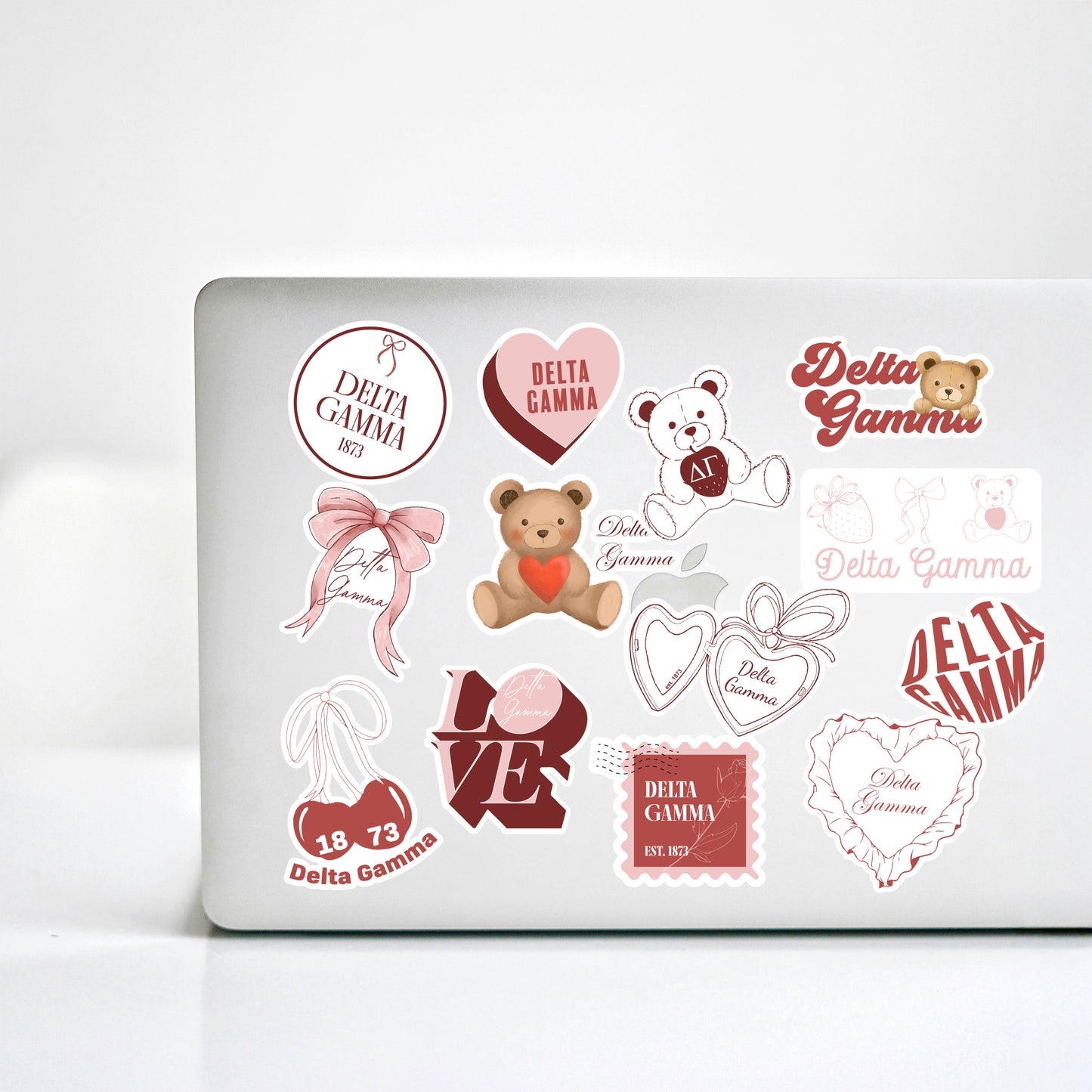 Delta Gamma Sticker Sheet- Teddy Bears and Sisterhood Love Theme