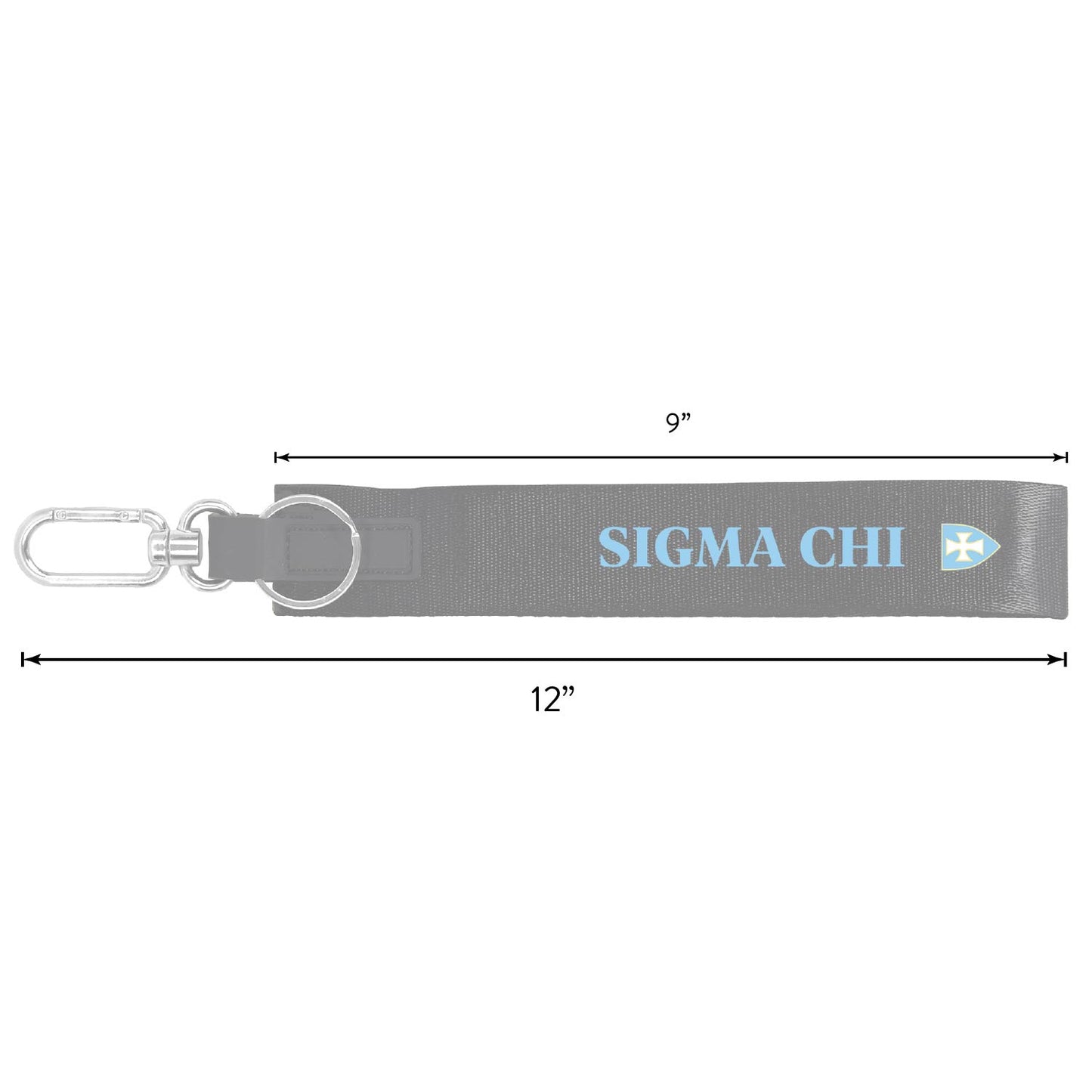 Theta Chi Fraternity Keychain- Hands-Free Lanyard Style