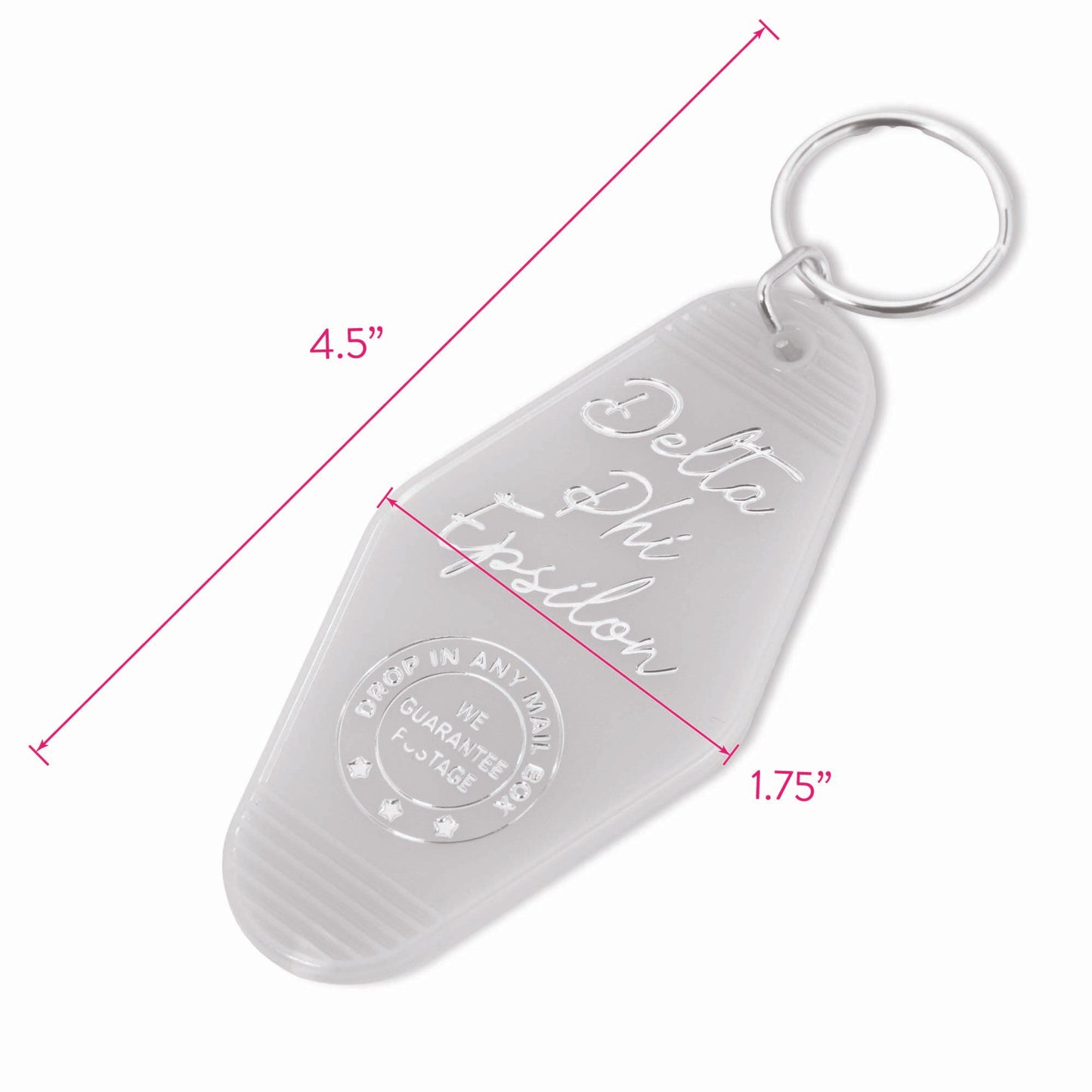 Alpha Sigma Tau Motel Keychain