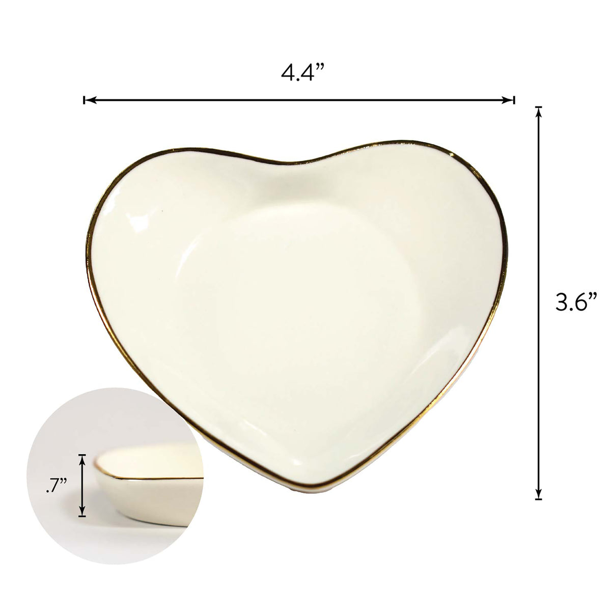 Sorority Shop Ceramic Ring Dish - Heart Shaped