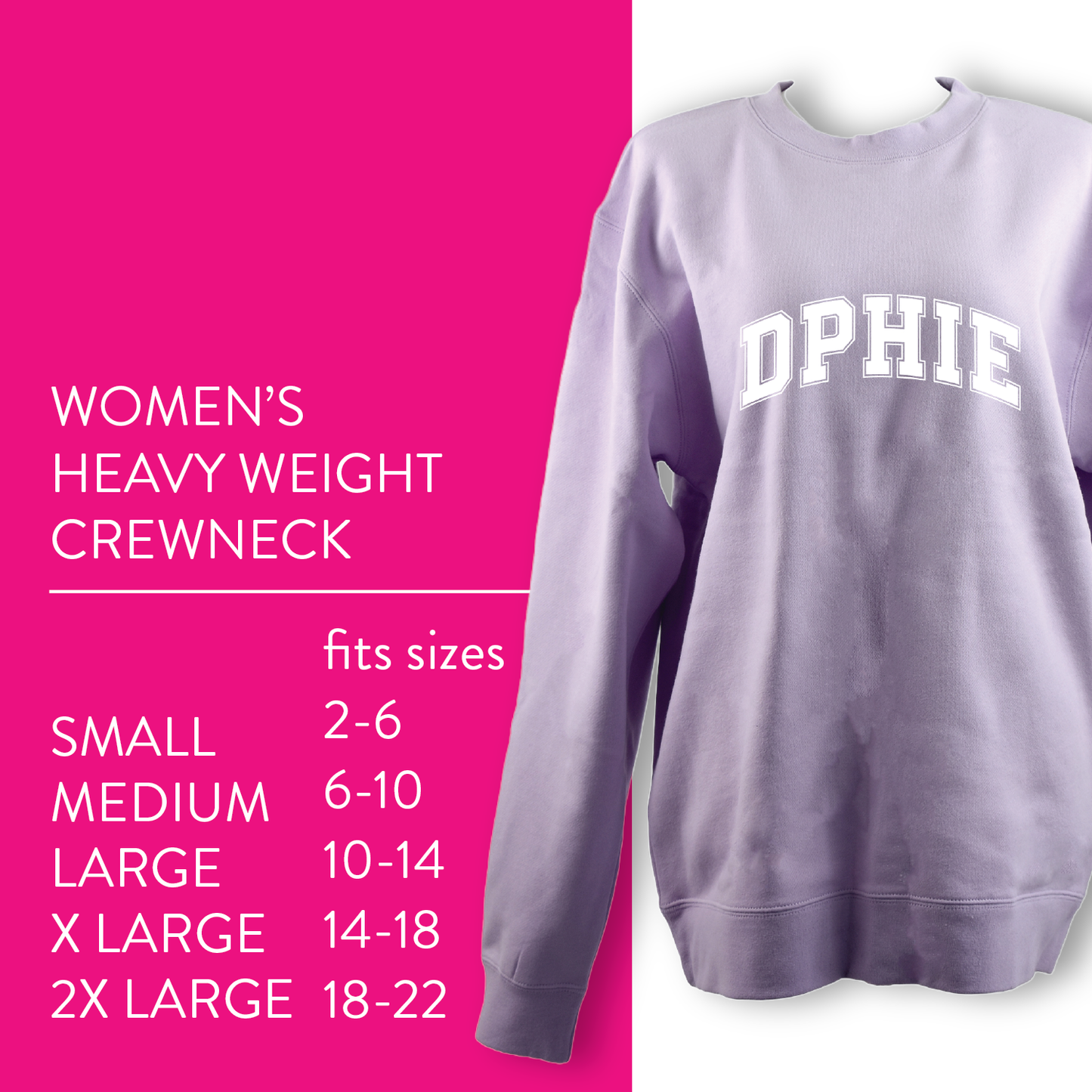 Sigma Sigma Sigma Sweatshirt- Crewneck Varsity Letters Design