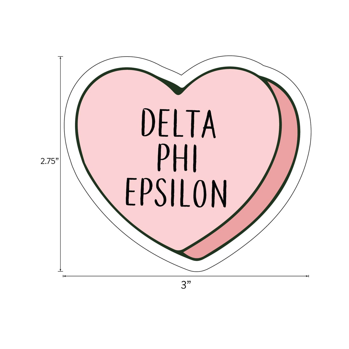 Delta Phi Epsilon- Sticker Sheet- Love Theme