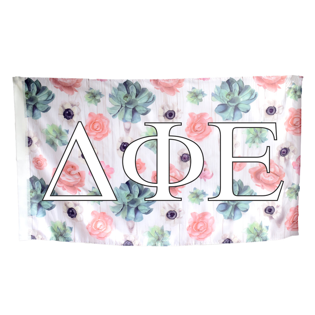 Delta Phi Epsilon Succulent Flag