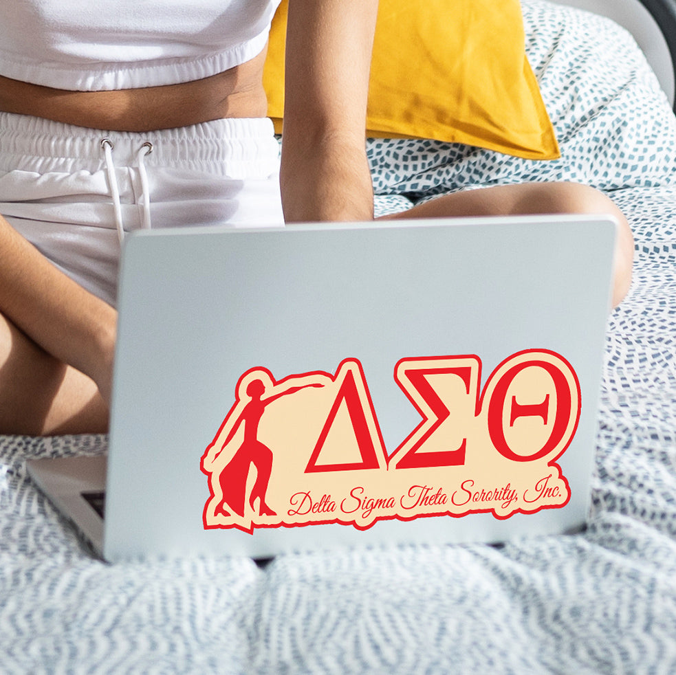 Delta Sigma Theta Sorority, Incorporated Laptop Jumbo Sticker/Decal