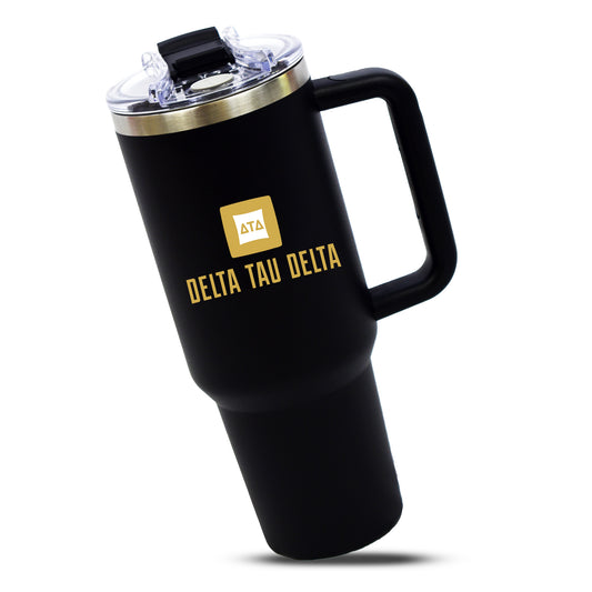Delta Tau Delta Fraternity 40oz Stainless Steel Tumbler with Handle