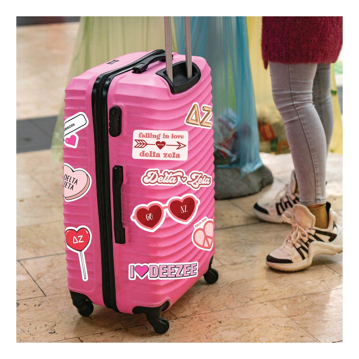 Delta Zeta- Sticker Sheet- Love Theme