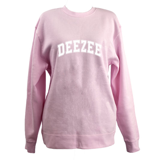 Delta Zeta Sweatshirt- Crewneck Varsity Letters Design